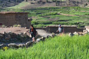 Trekking route in the Atlas Mountains